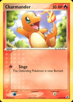 2004 FireRed & LeafGreen Charmander #57 card