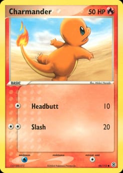 2004 FireRed & LeafGreen Charmander #58 card