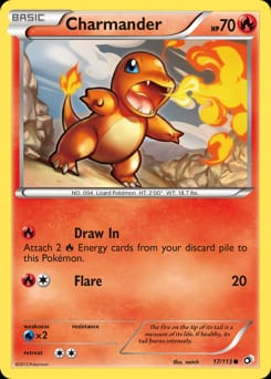 2013 Legendary Treasures Charmander #17 card