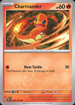 2023 Obsidian Flames Charmander #26 card