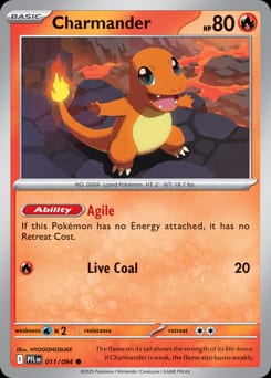 2025 Phantasmal Flames Charmander #11 card