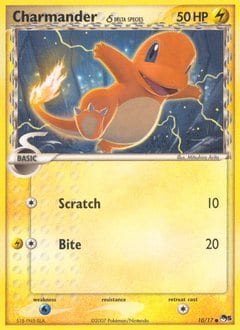 2007 POP Series 5 Charmander δ #10 card
