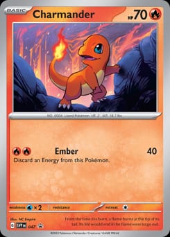 2023 Scarlet & Violet Black Star Promos Charmander #47 card