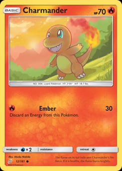 2019 Team Up Charmander #12 card