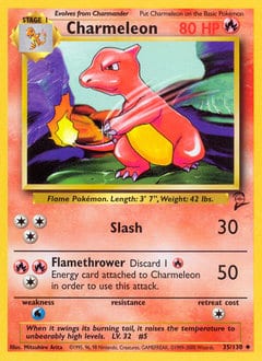 2000 Base Set 2 Charmeleon #35 card