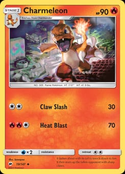 Burning Shadows Charmeleon #19 card