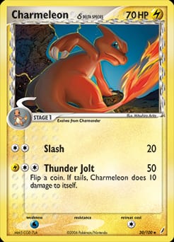 2006 Crystal Guardians Charmeleon δ #30 card