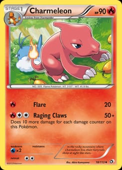 Legendary Treasures Charmeleon #18 card