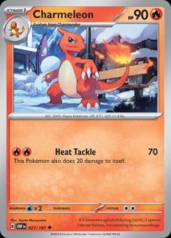Obsidian Flames Charmeleon #27 card