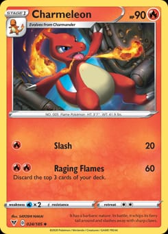 Vivid Voltage Charmeleon #24 card