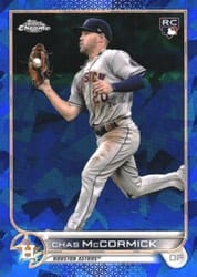 2022 Topps Chrome Sapphire Edition Base Set Chas McCormick #135 card