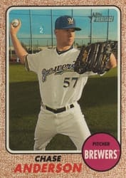 2017 Topps Heritage Base Set Chase Anderson #644 card