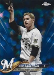 2018 Topps Chrome Sapphire Edition Base Set Chase Anderson #54 card