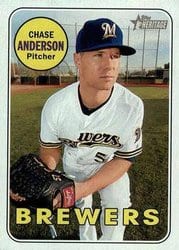 2018 Topps Heritage Base Set Chase Anderson #432 card