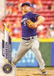 2020 Topps Base Set Chase Anderson #62 card