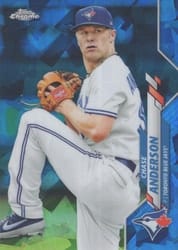 2020 Topps Chrome Update Sapphire Edition Base Set Chase Anderson #U-286 card