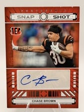 2024 Panini Photogenic Snapshots Autographs Chase Brown #SSA-CBR card
