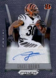 2024 Panini Prizm Deca Signatures Chase Brown #S-CBN card