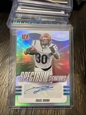 2025 Panini Absolute Spectrum Signatures Chase Brown #SPS-CBN card