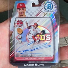 2024 Bowman Draft Bowman In Action Autographs Chase Burns #BIA-CB card