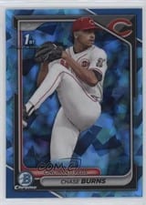 2024 Bowman Draft Chrome Chase Burns Sapphire #BDC-55 card