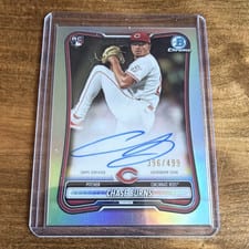 2024 Bowman Draft Chrome Prospect Autograph Chase Burns Refractor #CPA-CB card