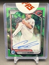 2024 Bowman Draft Chrome Prospect Autograph Chase Burns #CPA-CB card