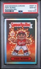 2025 Bowman Chrome GPK Chase Burns #BGP-14 card