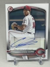 2025 Bowman Prospects Autographs Chase Burns #BPA-CB card