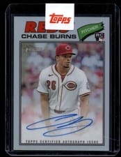 2026 Topps Heritage Chrome Autographs Chase Burns #ROAC-CB card