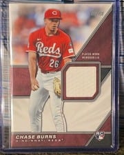 2026 Topps Major League Material Autographs Chase Burns #MLM2-CB card