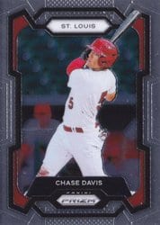 2024 Panini Prizm Base Set Chase Davis #186 card