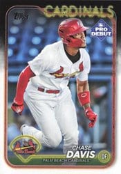2024 Topps Pro Debut Base Set Chase Davis #PD-149 card
