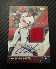 2026 Topps Major League Material Autographs Chase DeLauter #MLM2-CD card