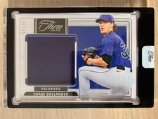 2024 Panini Three and Two Prospect Jersey Autographs Chase Dollander #38 card