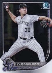 2025 Bowman Chrome Base Set Chase Dollander #62 card