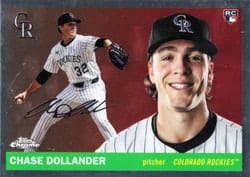 2025 Topps Chrome Platinum Base Set Chase Dollander #288 card