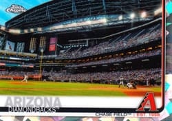 2019 Topps Chrome Sapphire Edition Base Set Chase Field #521 card