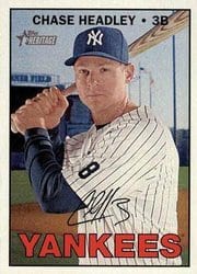 2016 Topps Heritage Base Set Chase Headley #725 card