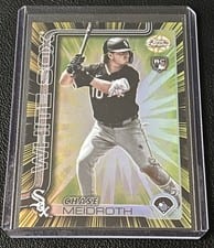 2025 Topps Chrome Update Radiating Rookies Chase Meidroth #RR-31 card