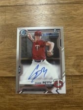 2021 Bowman Draft Chrome Draft Autographs Chase Petty #CDA-CP card