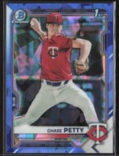 2021 Bowman Draft Sapphire Chase Petty #BDC-49 card