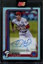 2025 Topps Chrome Update Legends Autographs Chase Utley #CLA-CU card