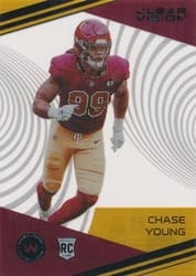 2020 Panini Chronicles Clear Vision Rookies Chase Young #CV-27 card