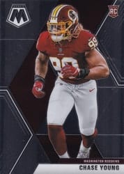 2020 Panini Mosaic Base Set Chase Young #202 card