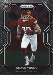 2020 Panini Prizm Base Set Chase Young #383 card