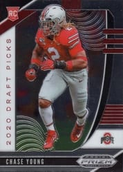 2020 Panini Prizm Draft Picks Base Set Chase Young #130 card