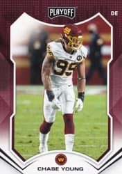 2021 Panini Playoff Base Set Chase Young #123 card