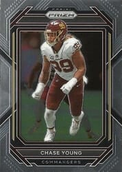 2022 Panini Prizm Base Set Chase Young #298 card