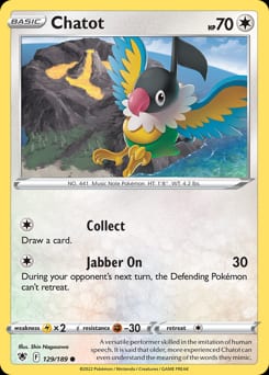 Astral Radiance Chatot #129 card